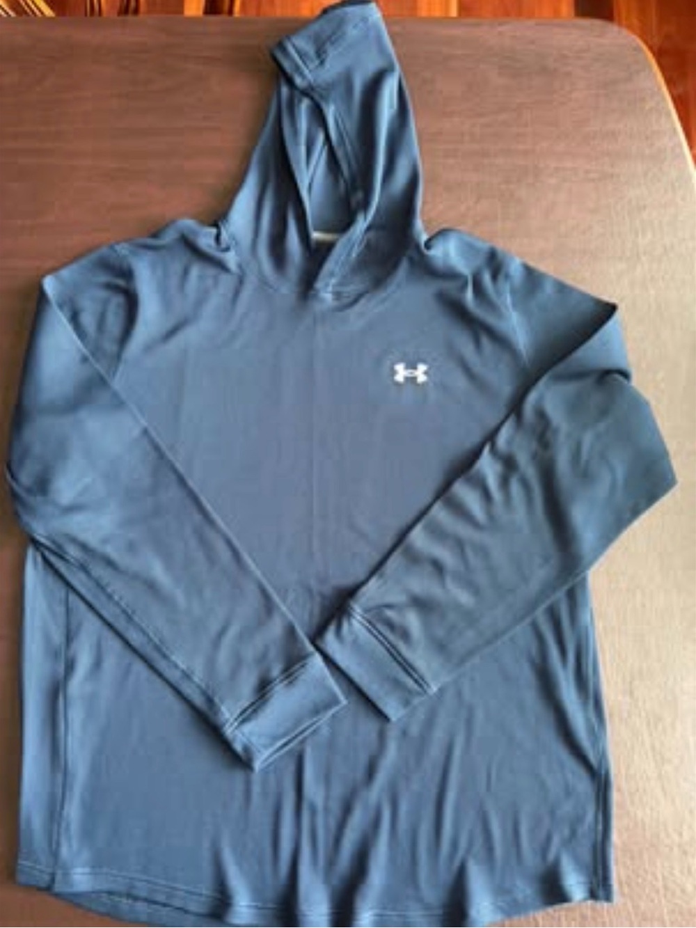 Under Armour Men's Navy Blue Hooded Performance Shirt 3XL